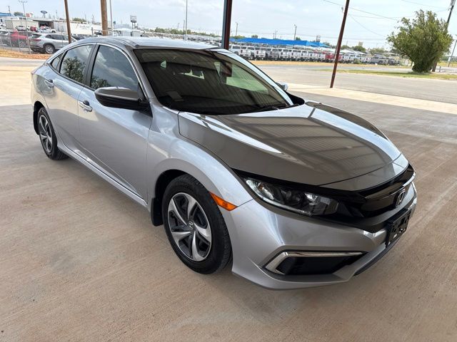 Lunar Silver Metallic 2020 Honda Civic Sedan Front-Wheel Drive Continuously Variable Transmission