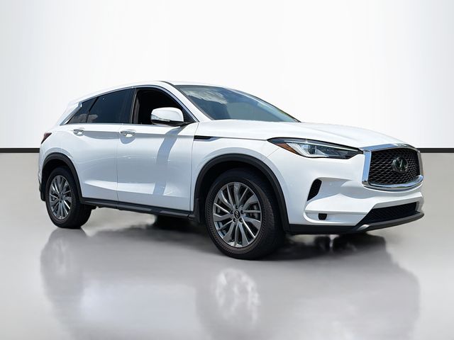 Lunar White 2025 INFINITI QX50 SUV / Crossover All-Wheel Drive Continuously Variable Transmission