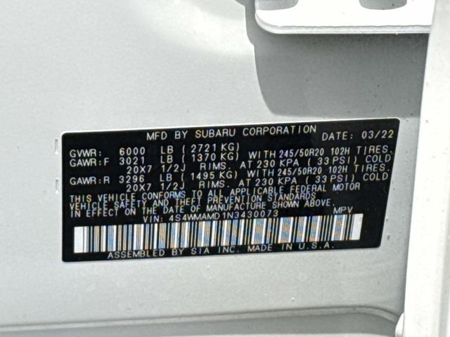 Used 2022 White Subaru Limited image 30