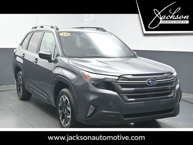 Gray Metallic 2026 Subaru Forester SUV / Crossover All-Wheel Drive Continuously Variable Transmission