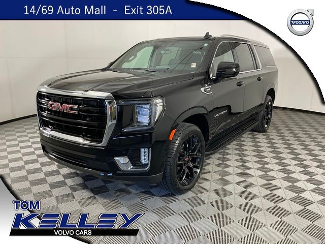 Onyx Black 2022 GMC Yukon XL SLE 4WD SUV / Crossover Four-Wheel Drive