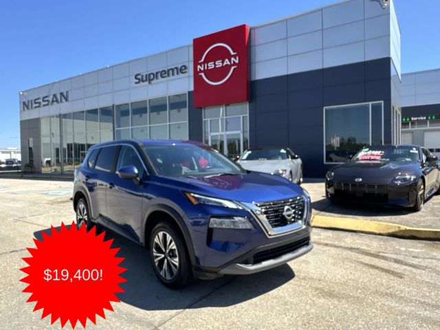 Caspian Blue Metallic 2023 Nissan Rogue SV FWD SUV / Crossover Front-Wheel Drive Continuously Variable Transmission