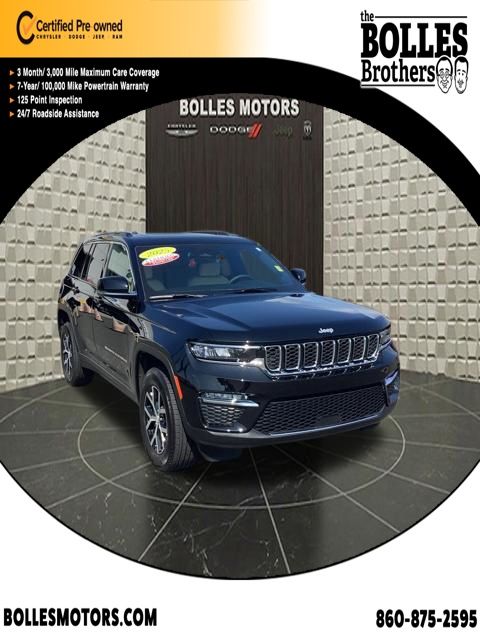Diamond Black Crystal Pearlcoat 2025 Jeep Grand Cherokee SUV / Crossover Four-Wheel Drive 8-Speed Automatic