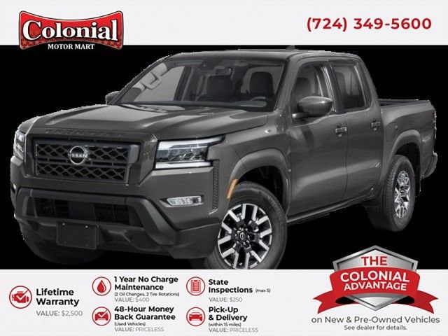 Gray (Gun Metallic) 2024 Nissan Frontier Pickup Truck Four-Wheel Drive 9-Speed Automatic Overdrive