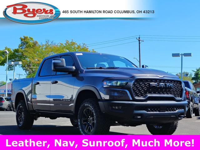 Gray (Granite Crystal Metallic Clearcoat) 2026 RAM 1500 Rebel Crew Cab 4WD Pickup Truck Four-Wheel Drive 8-Speed Automatic