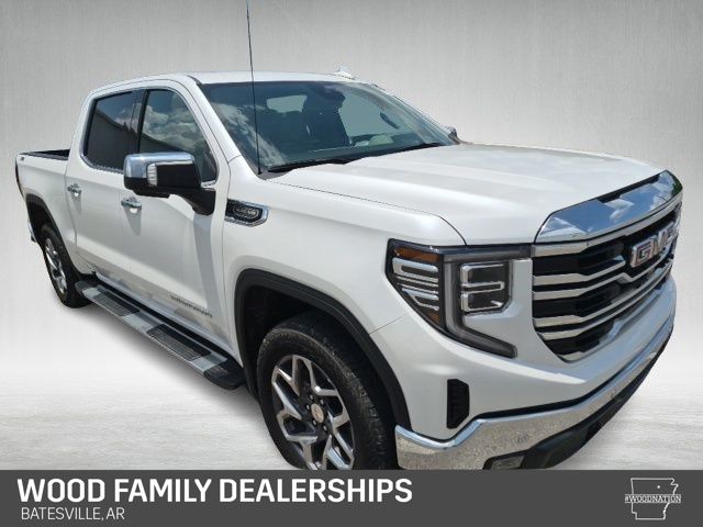 White Frost Tricoat 2025 GMC Sierra 1500 Pickup Truck Four-Wheel Drive Automatic