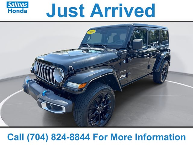 Black Clearcoat 2024 Jeep Wrangler 4xe SUV / Crossover Four-Wheel Drive 8-Speed Automatic