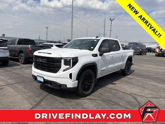 White 2024 GMC Sierra 1500 Elevation Crew Cab 4WD Pickup Truck Four-Wheel Drive Automatic
