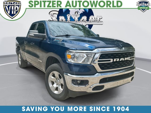 Patriot Blue Pearlcoat 2022 RAM 1500 Pickup Truck Four-Wheel Drive 8-Speed Automatic