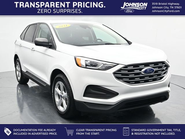Oxford White 2021 Ford Edge SUV / Crossover All-Wheel Drive 8-Speed Automatic