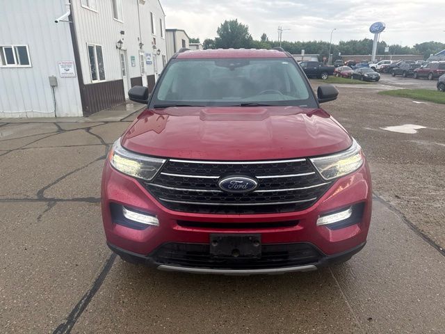 2021 Red Metallic Ford Explorer XLT 4X4 SUV