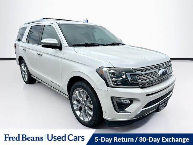 White Platinum Clearcoat Metallic 2019 Ford Expedition SUV / Crossover Four-Wheel Drive Automatic