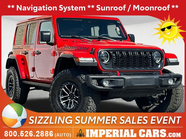 Firecracker Red Clearcoat 2025 Jeep Wrangler Rubicon X 4-Door 4WD SUV / Crossover Four-Wheel Drive 8-Speed Automatic