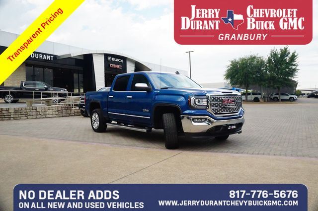 Stone Blue Metallic 2018 GMC Sierra 1500 Pickup Truck Four-Wheel Drive 6-Speed Automatic Overdrive