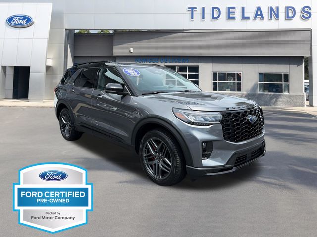 Gray Metallic 2025 Ford Explorer ST-Line AWD SUV / Crossover All-Wheel Drive Automatic