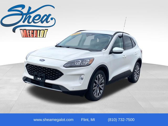 White 2022 Ford Escape Titanium AWD SUV / Crossover All-Wheel Drive 8-Speed Automatic