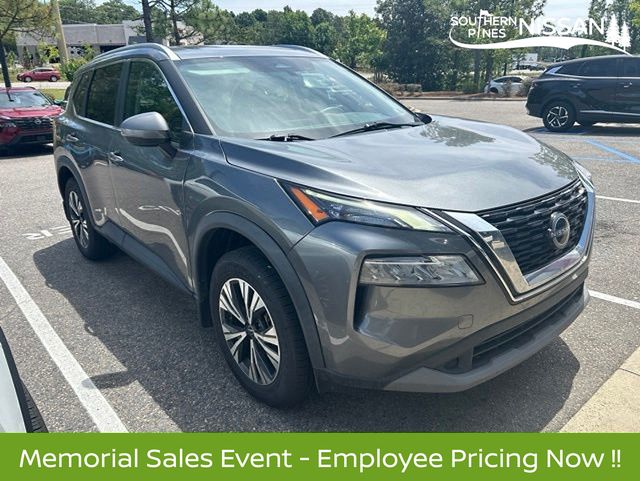 Gray (Gun Metallic) 2022 Nissan Rogue SV AWD SUV / Crossover All-Wheel Drive Continuously Variable Transmission