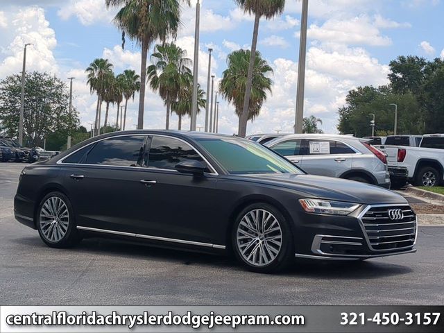 Mythos Black Metallic 2019 Audi A8 Sedan All-Wheel Drive 8-Speed Automatic