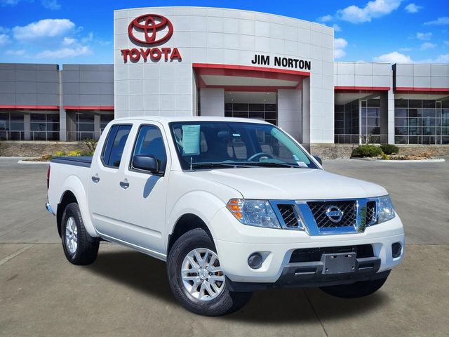 Glacier White 2019 Nissan Frontier SV V6 Crew Cab 4WD Pickup Truck Four-Wheel Drive 5-Speed Automatic Overdrive