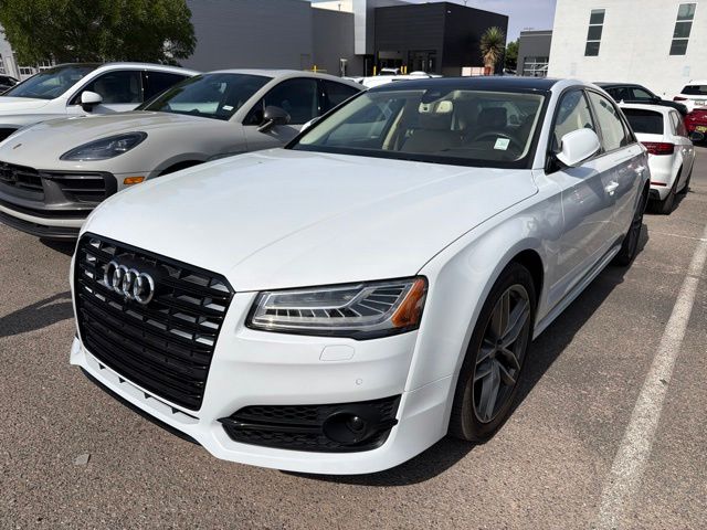 Glacier White Metallic 2017 Audi A8 Sedan 8-Speed Automatic