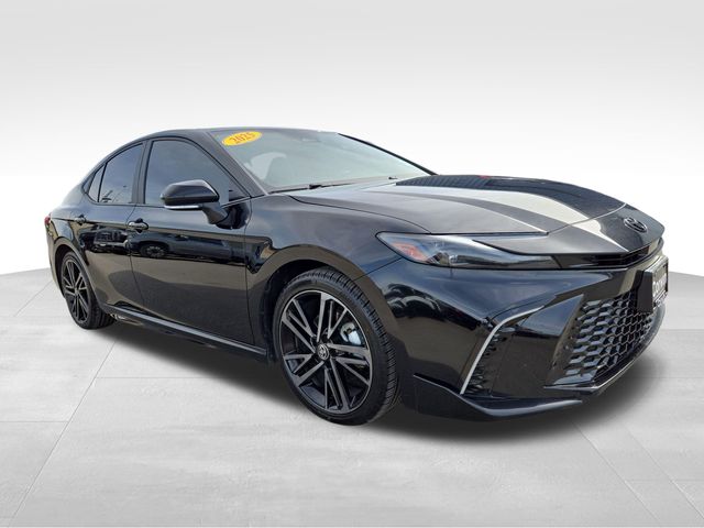 Midnight Black Metallic 2025 Toyota Camry Sedan All-Wheel Drive Continuously Variable Transmission