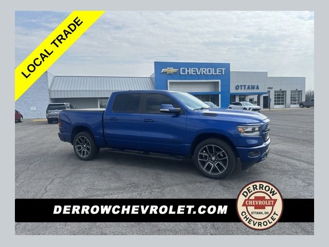 Blue Streak Pearlcoat 2019 RAM 1500 Rebel Crew Cab 4WD Pickup Truck Four-Wheel Drive 8-Speed Automatic