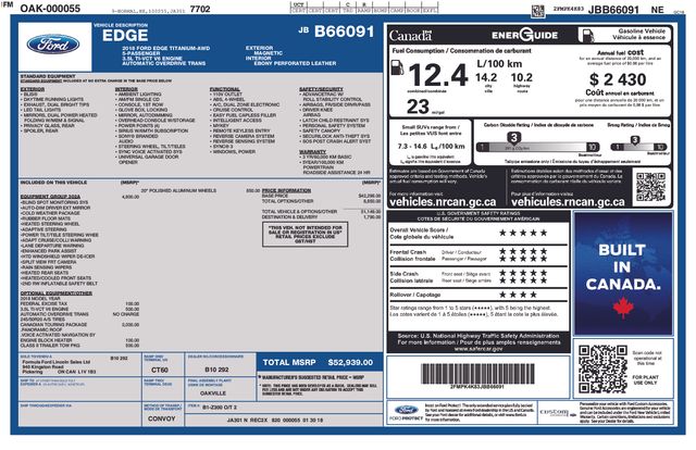 2018 Ford Edge Titanium AWD's photo