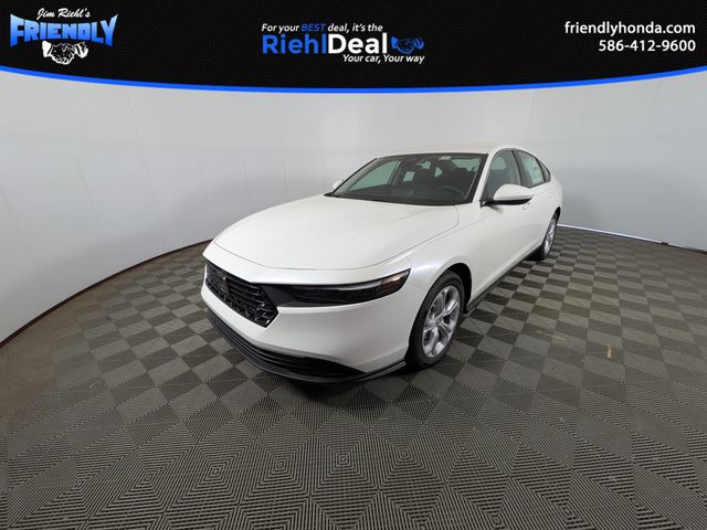 Platinum White Pearl 2026 Honda Accord Sedan Front-Wheel Drive Continuously Variable Transmission
