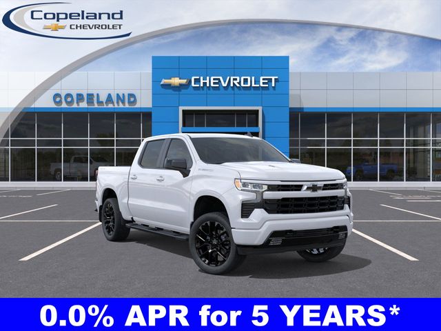 Summit White 2026 Chevrolet Silverado 1500 RST Crew Cab 4WD Pickup Truck Four-Wheel Drive Automatic