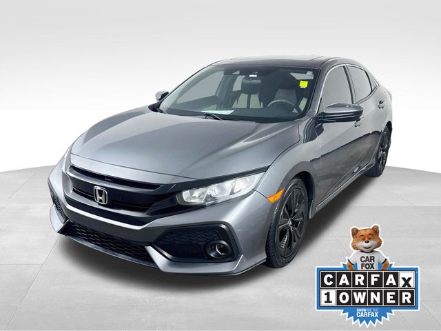 Gray 2019 Honda Civic Hatchback Hatchback Front-Wheel Drive Continuously Variable Transmission