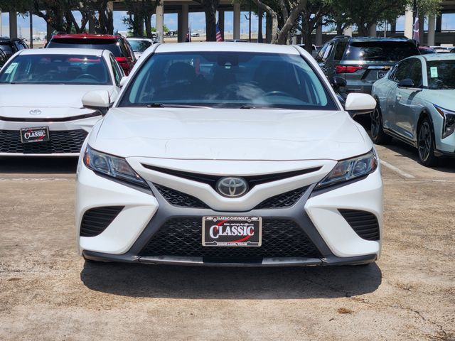 2019 Toyota Camry SE White at Cook Ford