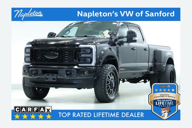 Black 2024 Ford F-450 Super Duty Platinum Crew Cab LB DRW 4WD Pickup Truck Four-Wheel Drive Automatic