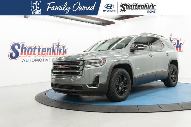 Gray (Satin Steel Metallic) 2022 GMC Acadia SUV / Crossover Four-Wheel Drive 9-Speed Automatic