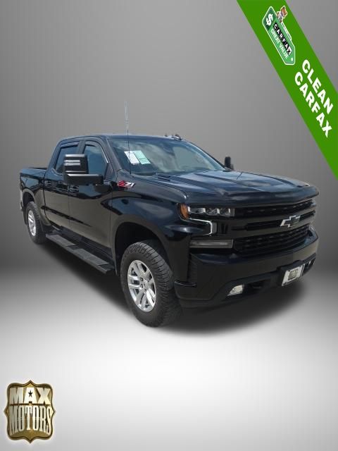 Black 2021 Chevrolet Silverado 1500 Pickup Truck Four-Wheel Drive Automatic