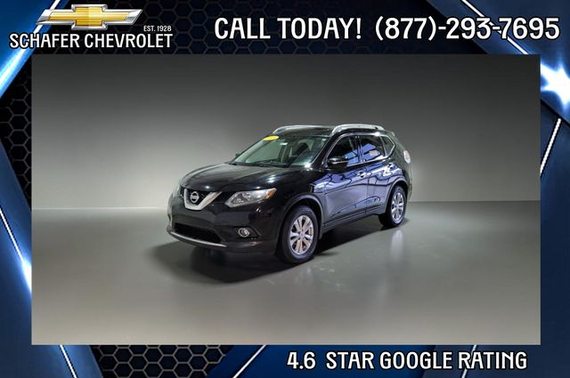 Super Black 2015 Nissan Rogue SV SUV / Crossover Front-Wheel Drive Continuously Variable Transmission