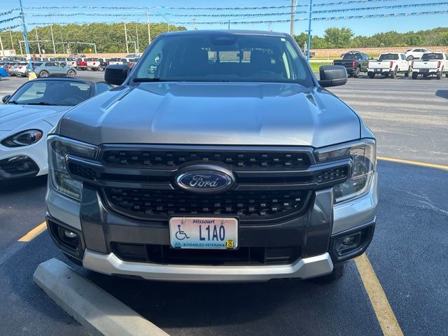 Silver Metallic 2024 Ford Ranger XLT SuperCrew 4WD Pickup Truck Four-Wheel Drive Automatic