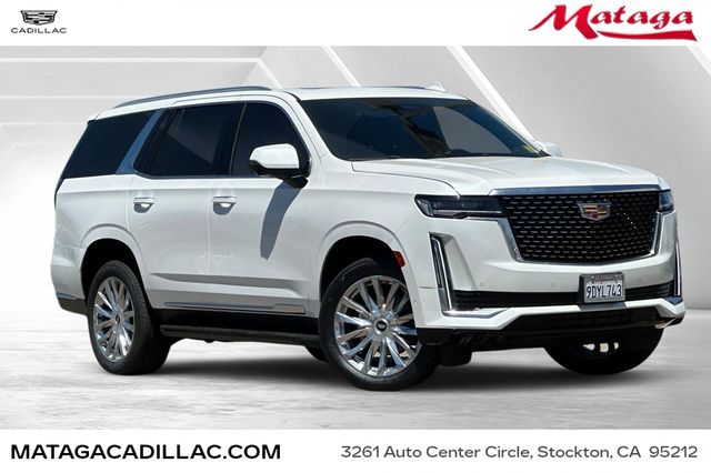 Crystal White Tricoat 2023 Cadillac Escalade SUV / Crossover Four-Wheel Drive Automatic