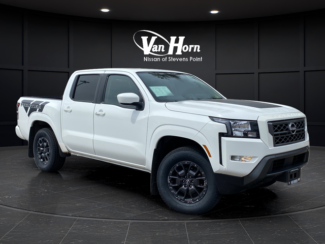 Glacier White 2022 Nissan Frontier Pickup Truck Four-Wheel Drive 9-Speed Automatic
