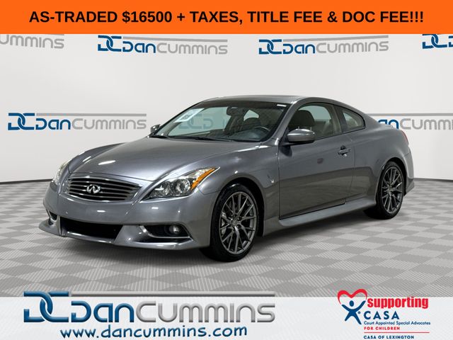 Gray (Graphite Shadow) 2014 INFINITI Q60 IPL Coupe Rear-Wheel Drive 7-Speed Automatic