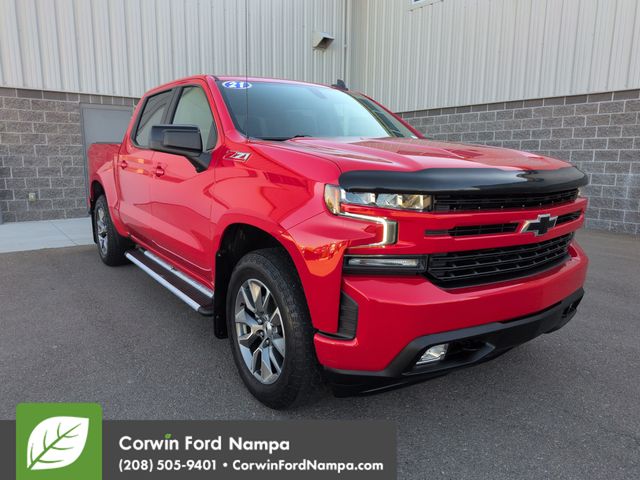 Cherry Red Tintcoat 2021 Chevrolet Silverado 1500 RST Crew Cab 4WD Pickup Truck Four-Wheel Drive 8-Speed Automatic