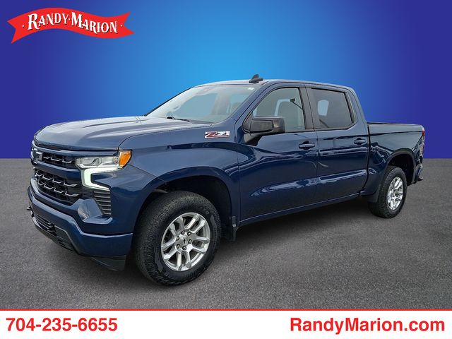 Blue Metallic 2022 Chevrolet Silverado 1500 Pickup Truck Four-Wheel Drive Automatic