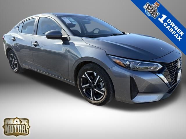 Gray (Gun Metallic) 2025 Nissan Sentra SV FWD Sedan Front-Wheel Drive Continuously Variable Transmission