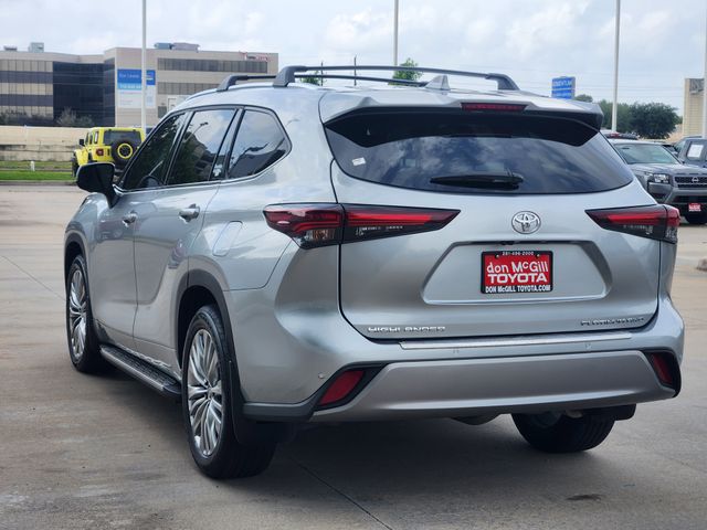 2025 Toyota Highlander Platinum Silver at Joe Myers Mazda Kia