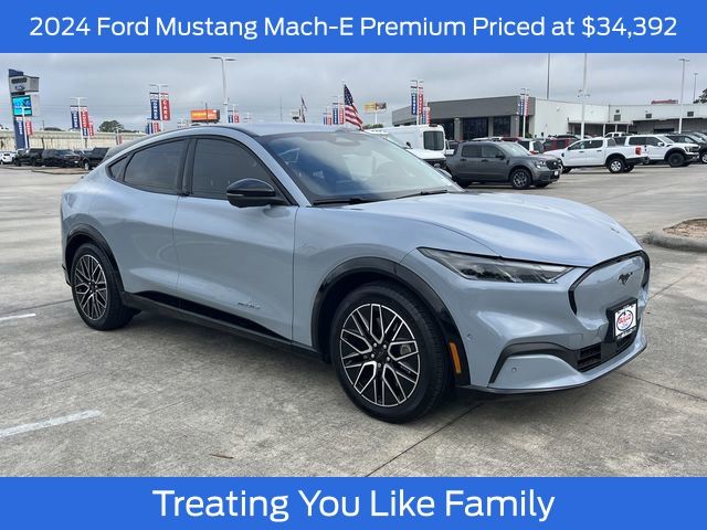 Glacier Gray Metallic TriCoat 2024 Ford Mustang Mach-E Premium RWD SUV / Crossover Rear-Wheel Drive Automatic