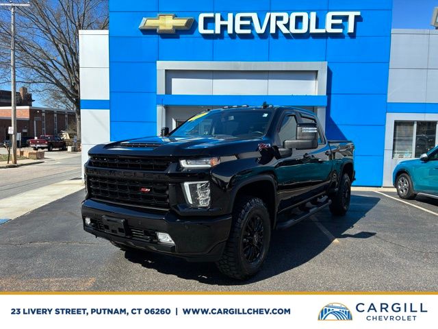 Black 2021 Chevrolet Silverado 2500HD LT Crew Cab 4WD Pickup Truck Four-Wheel Drive 6-Speed Automatic