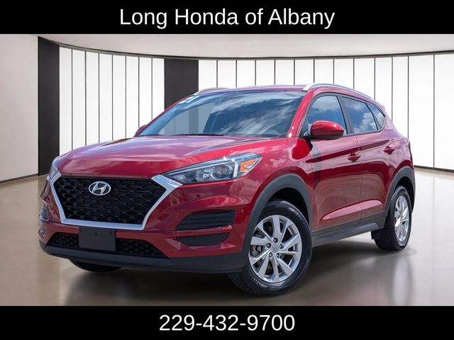 Red Crimson 2021 Hyundai Tucson SUV / Crossover Front-Wheel Drive 6-Speed Automatic