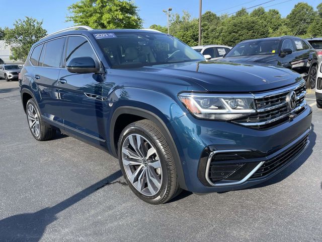 Tourmaline Blue Metallic 2021 Volkswagen Atlas V6 SEL Premium R-Line 4Motion SUV / Crossover All-Wheel Drive 8-Speed Automatic