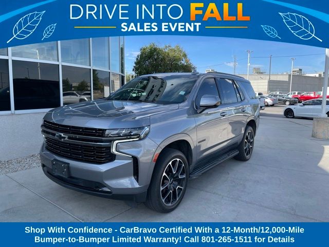 Gray (Satin Steel Metallic) 2021 Chevrolet Tahoe SUV / Crossover Four-Wheel Drive