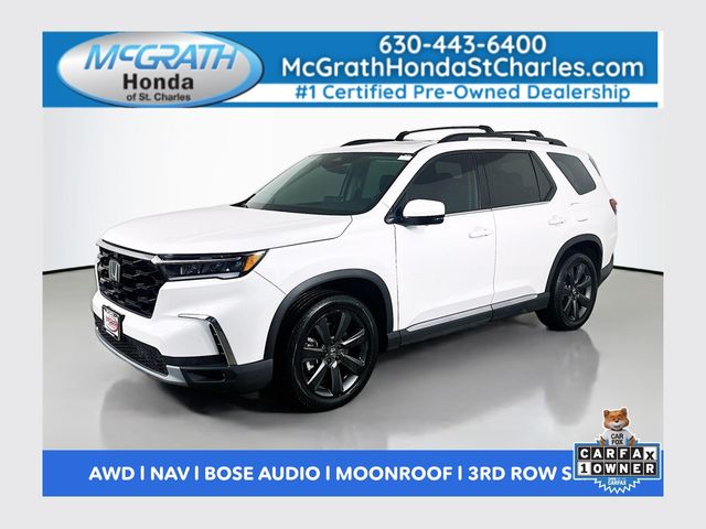 Platinum White Pearl 2023 Honda Pilot SUV / Crossover All-Wheel Drive Automatic
