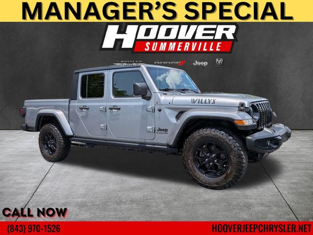 Billet Silver Metallic Clearcoat 2021 Jeep Gladiator Pickup Truck Four-Wheel Drive 8-Speed Automatic